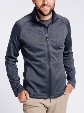 TEREN Daily Driver Fleece Mid-Layer Zip Up Jacket Size XL Charcoal Gray Outdoor